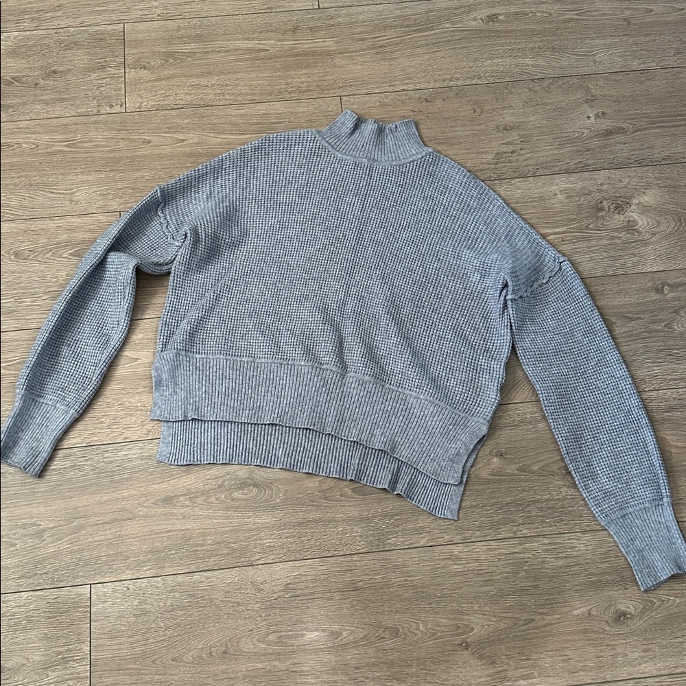 Cyrus Heather Gray Knit Top